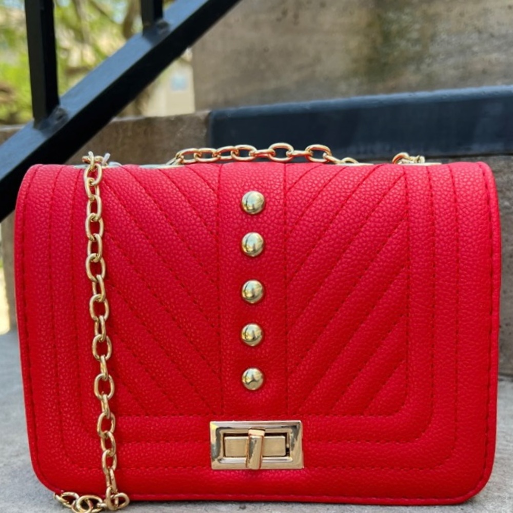 Red Crossbody Shoulder Handbag - Picture 1 of 6